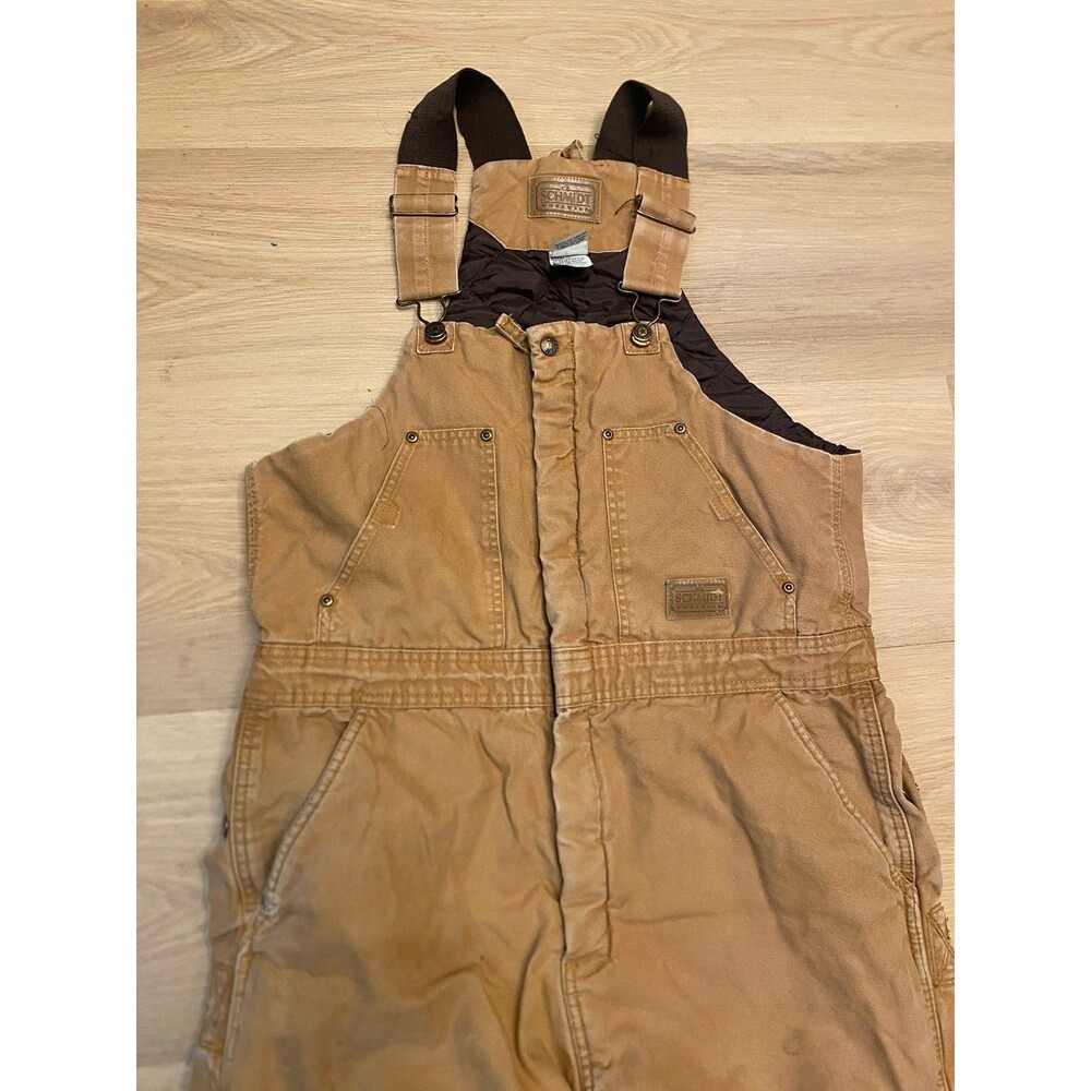 Schmidt Workwear Overall Bibs 15101 Sz M Or (Reg 40-42)